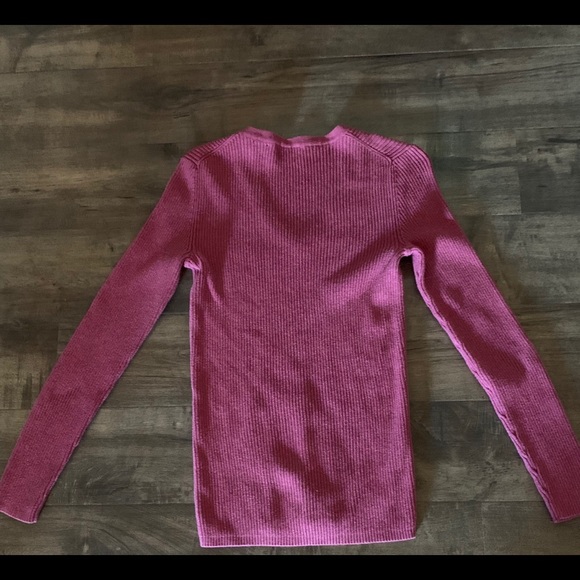 Moda International pink long sleeve sweater - Picture 3 of 3